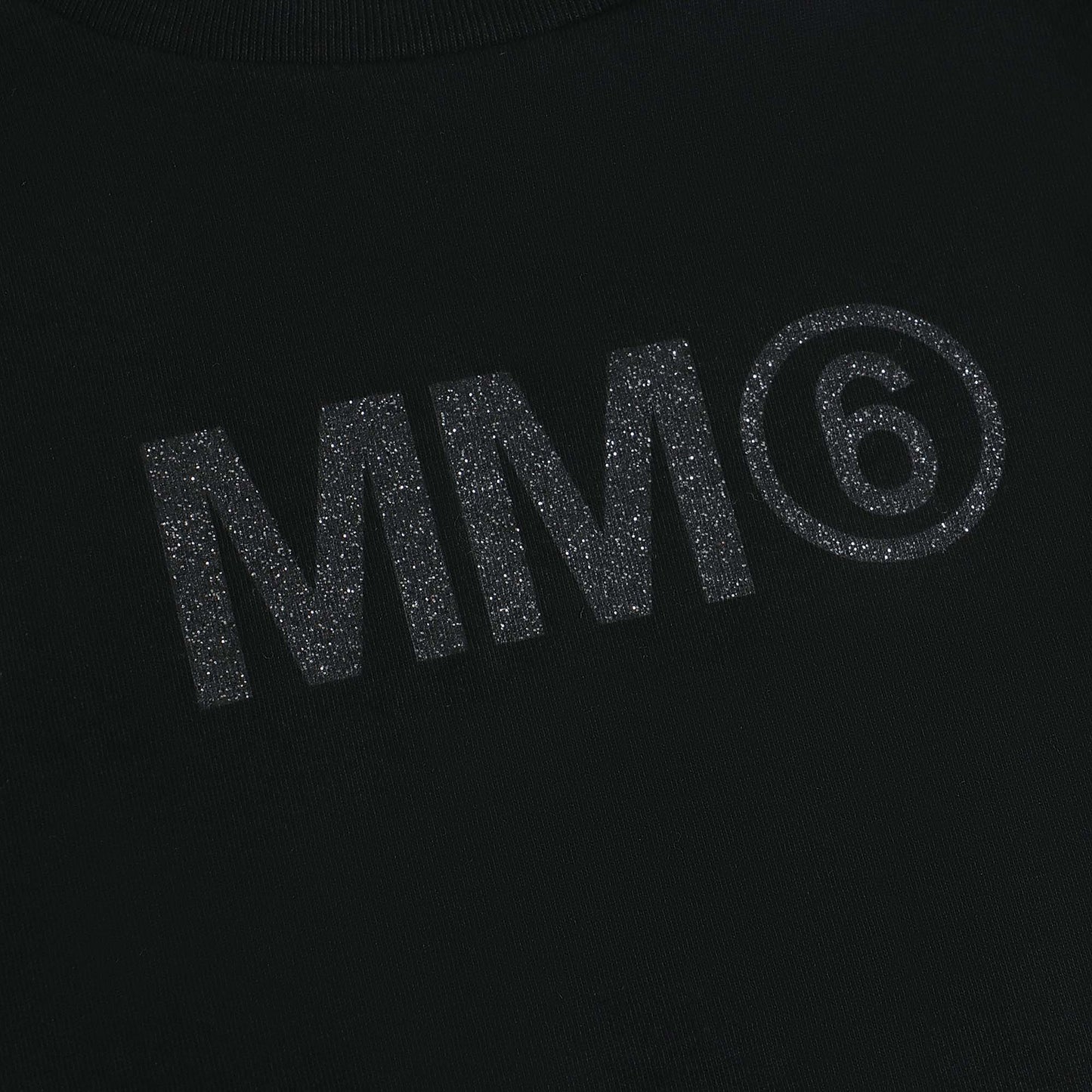 女童黑色Logo棉T恤