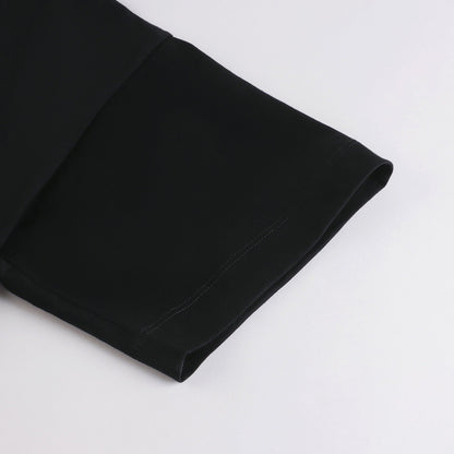 女童黑色Logo棉T恤