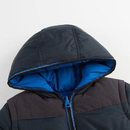 Boys Black & Blue Reversible Cotton Jacket