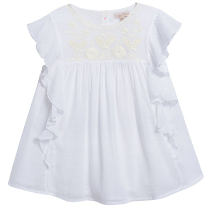 Girls White "Aurelia" Dress