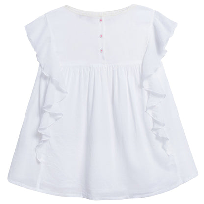 Girls White "Aurelia" Dress