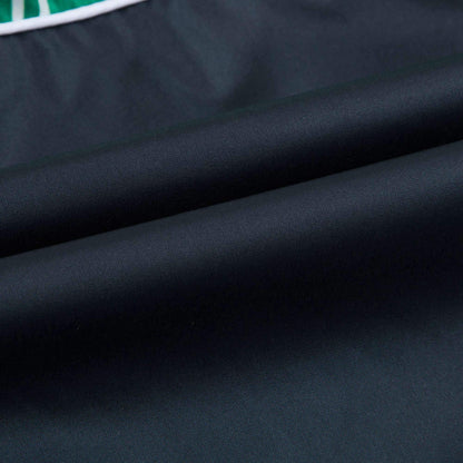 Boys Black & Green Nylon Bomber Jacket