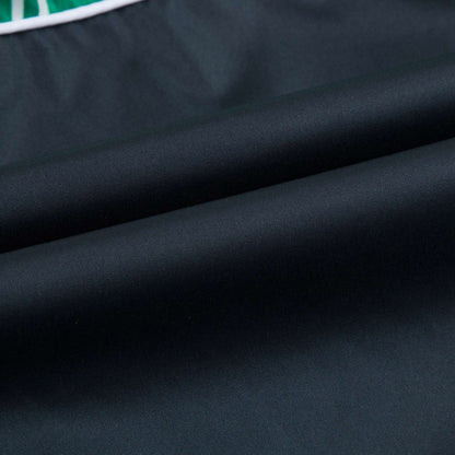 Boys Black & Green Nylon Bomber Jacket