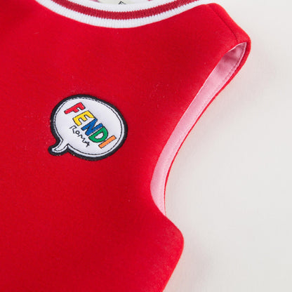 Baby Girls Red Neoprene Dress
