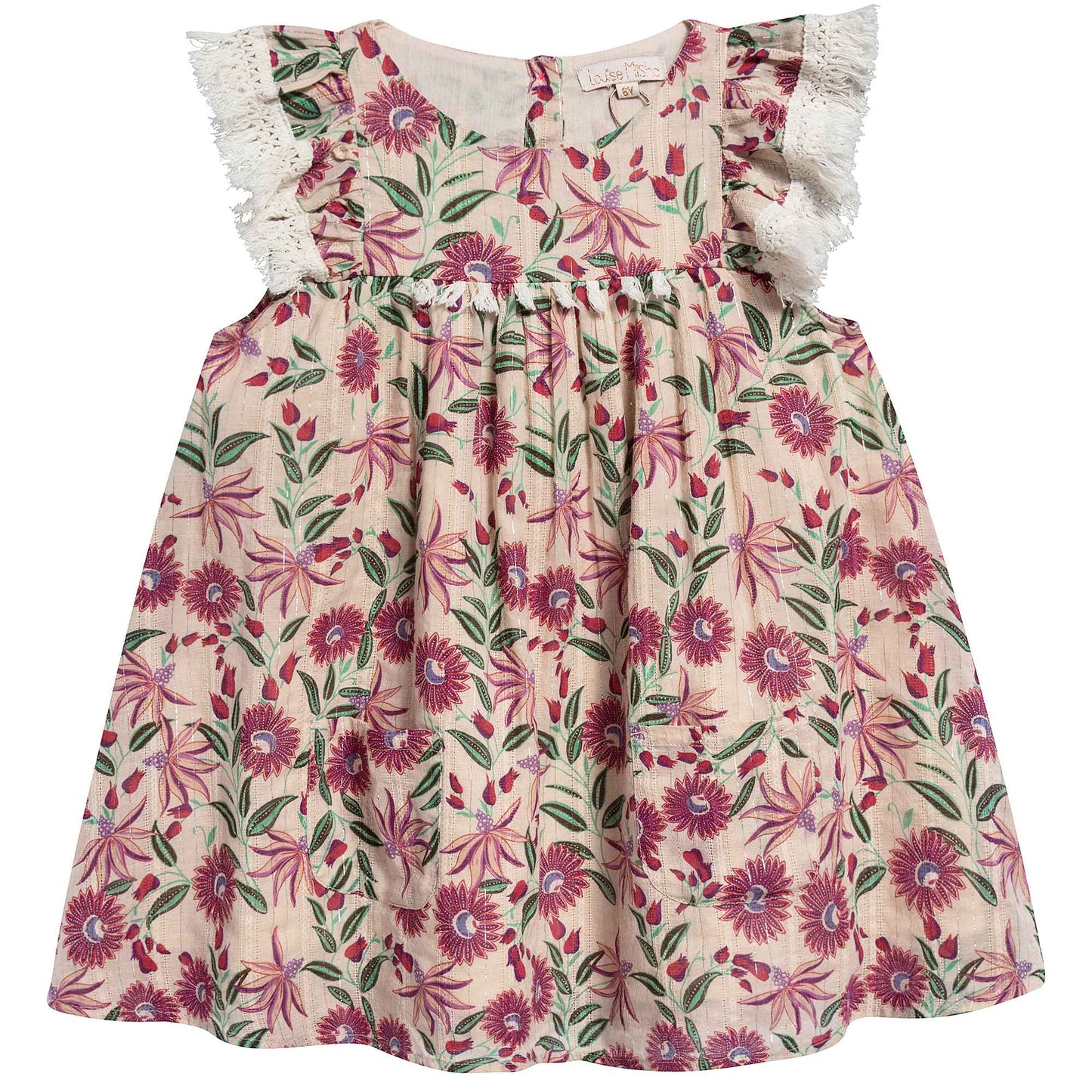 Girls White Flower "Acapulco" Dress