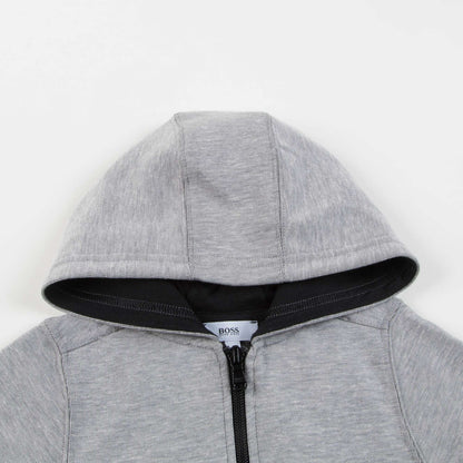 Boys Grey Cotton Cardigan Jogging