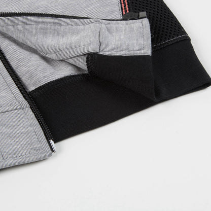 Boys Grey Cotton Cardigan Jogging
