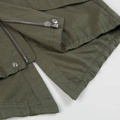 Boys Military Green Cotton Jacket