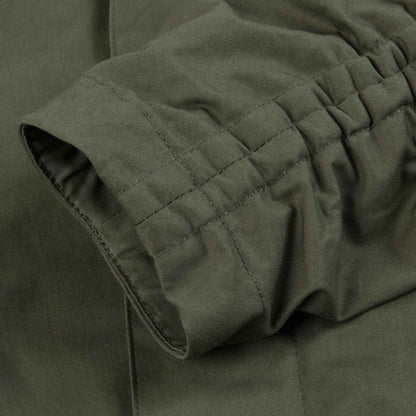 Boys Military Green Cotton Jacket
