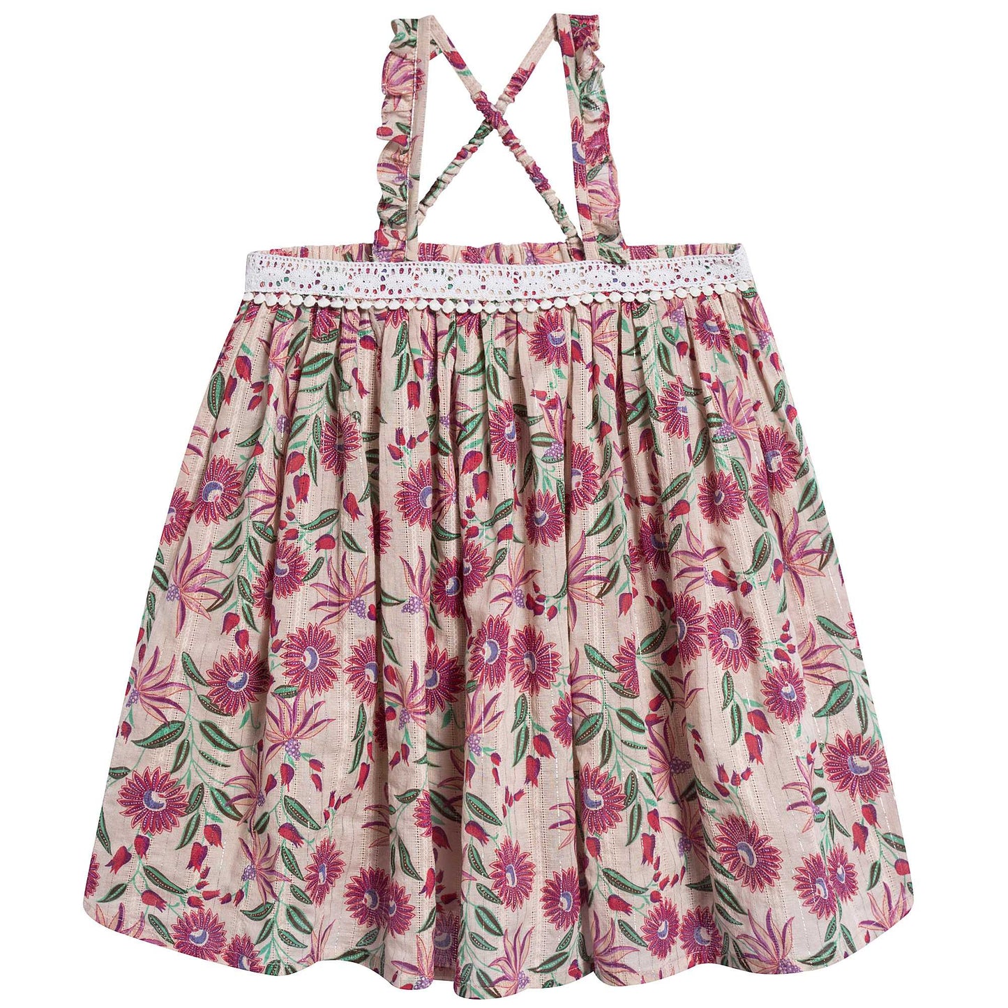 Girls White Flower "Lola" Dress