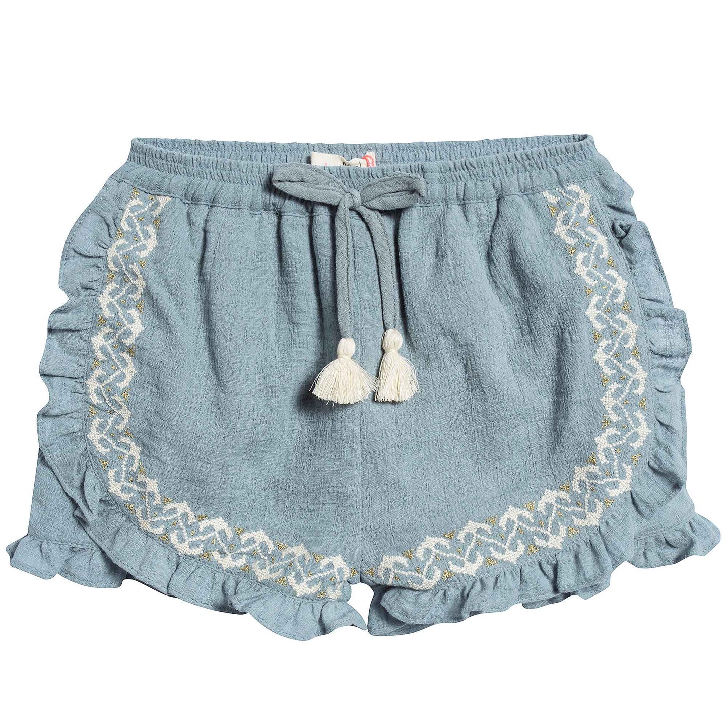 Girls Silver Blue "Taroudant" Shorts