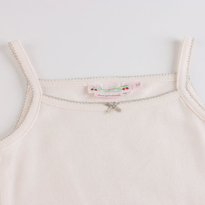 女童三色棉背心套装(3件)