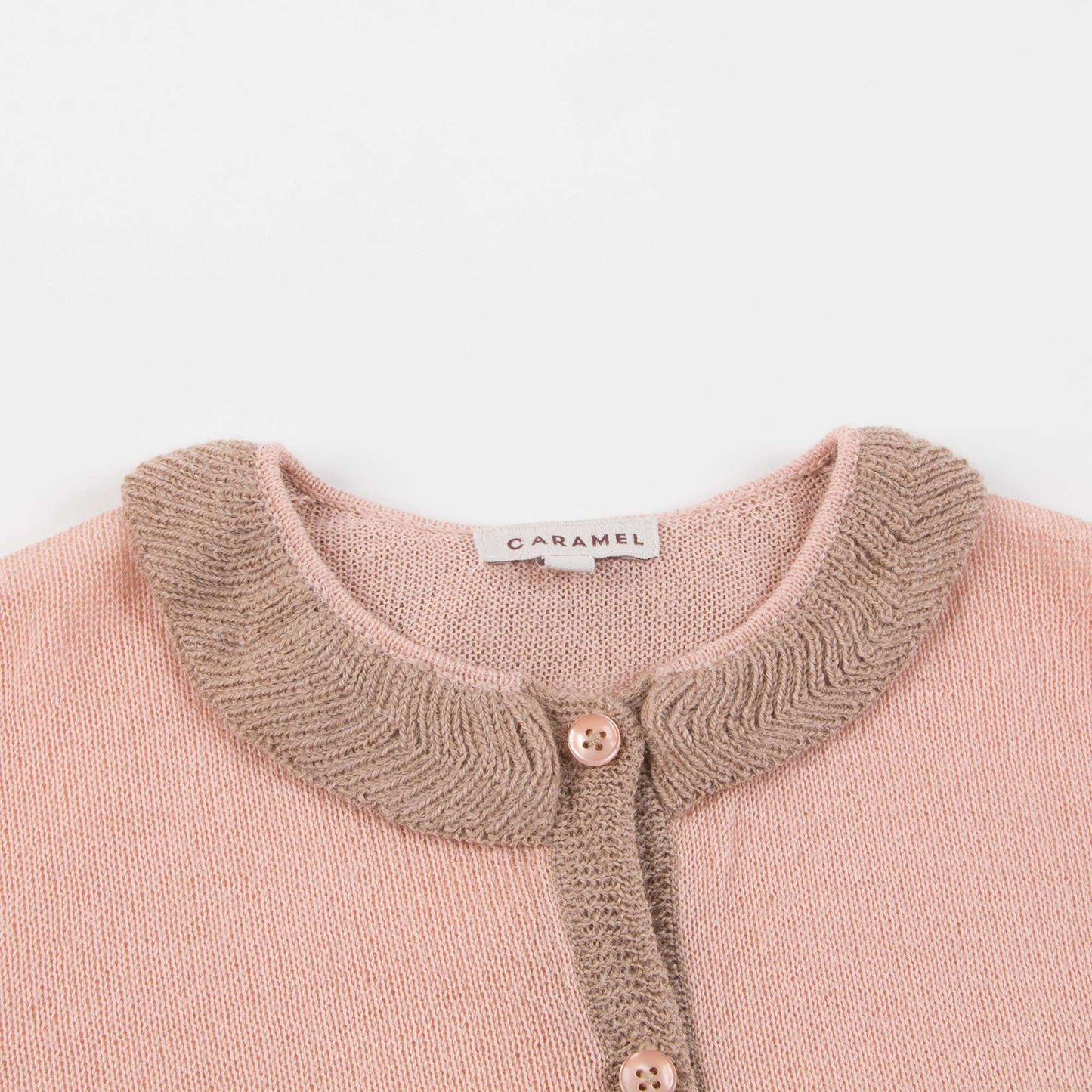 Girls Pink Baby Alpaca Knitwear Cardigan