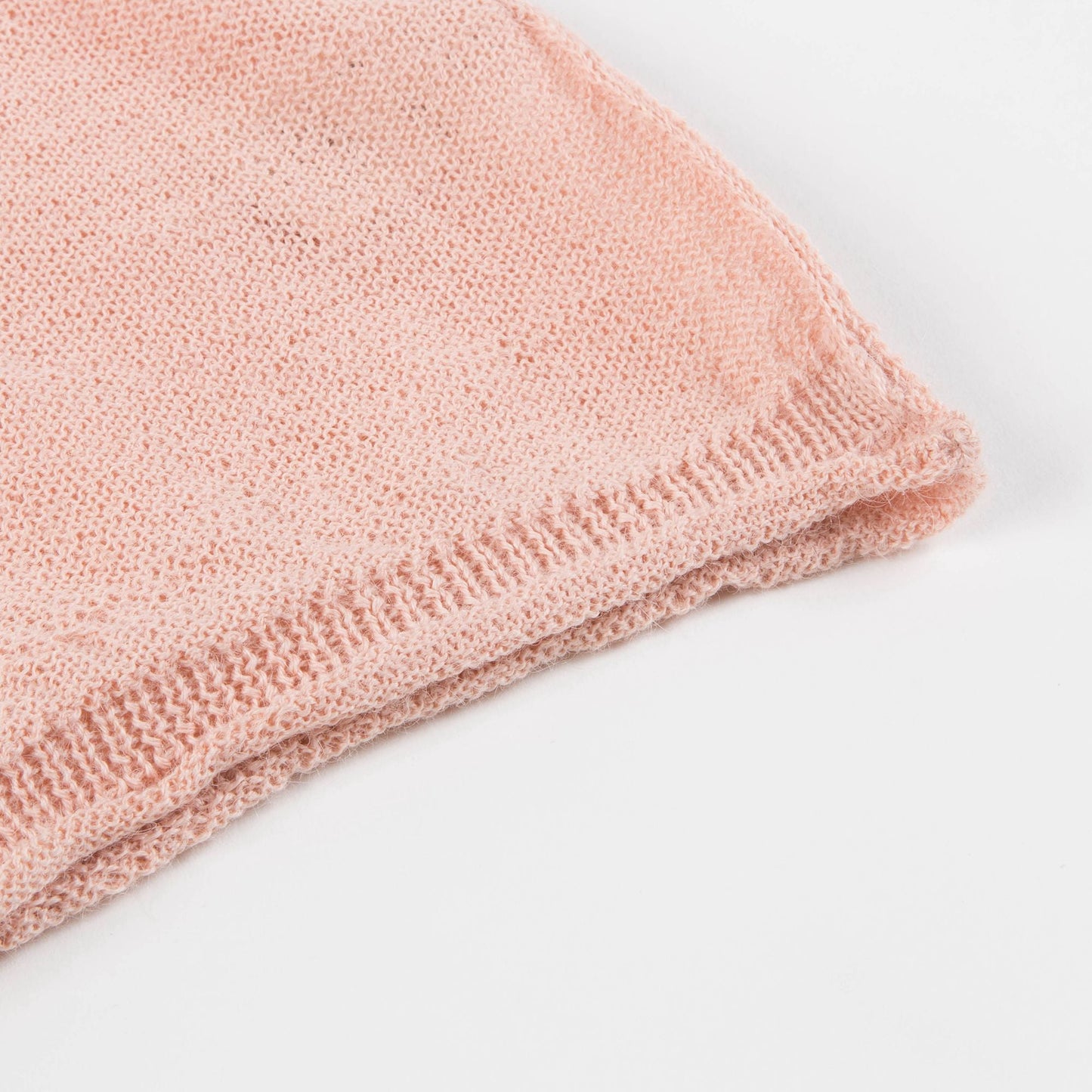 Girls Pink Baby Alpaca Knitwear Jumper