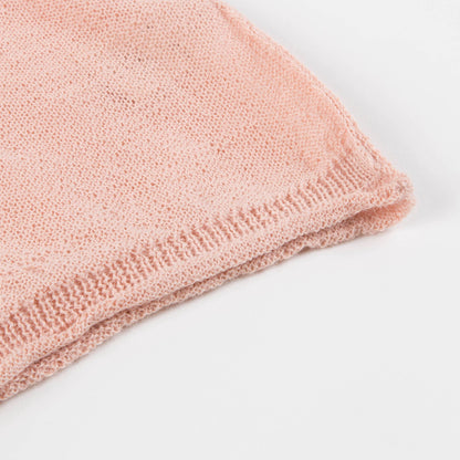 Girls Pink Baby Alpaca Knitwear Jumper