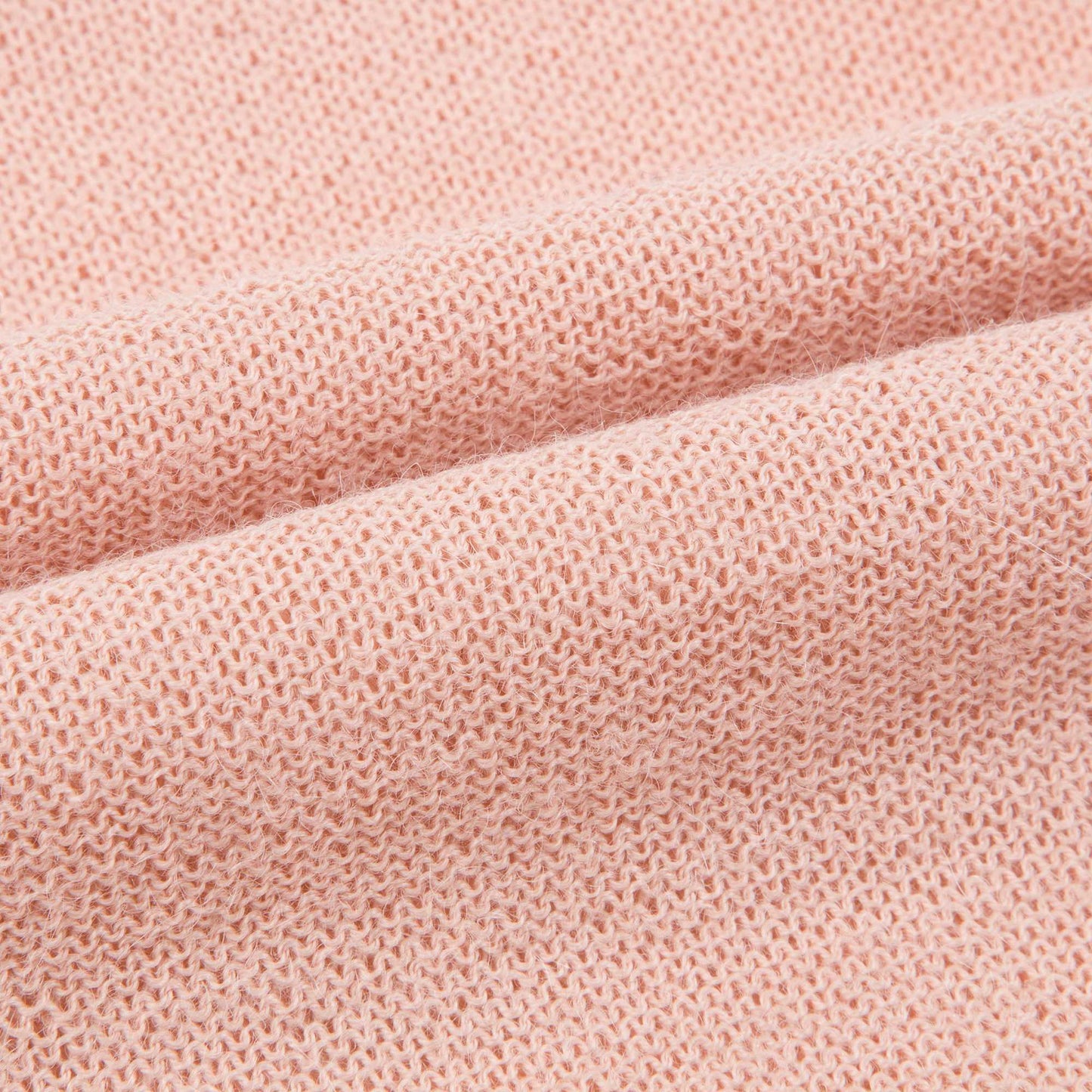 Girls Pink Baby Alpaca Knitwear Jumper