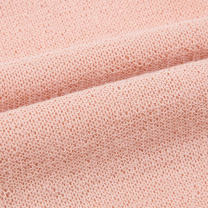 Girls Pink Baby Alpaca Knitwear Jumper