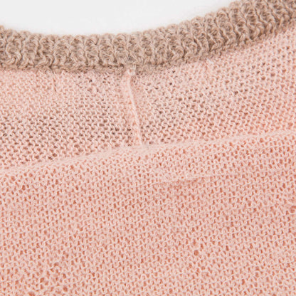 Girls Pink Baby Alpaca Knitwear Jumper