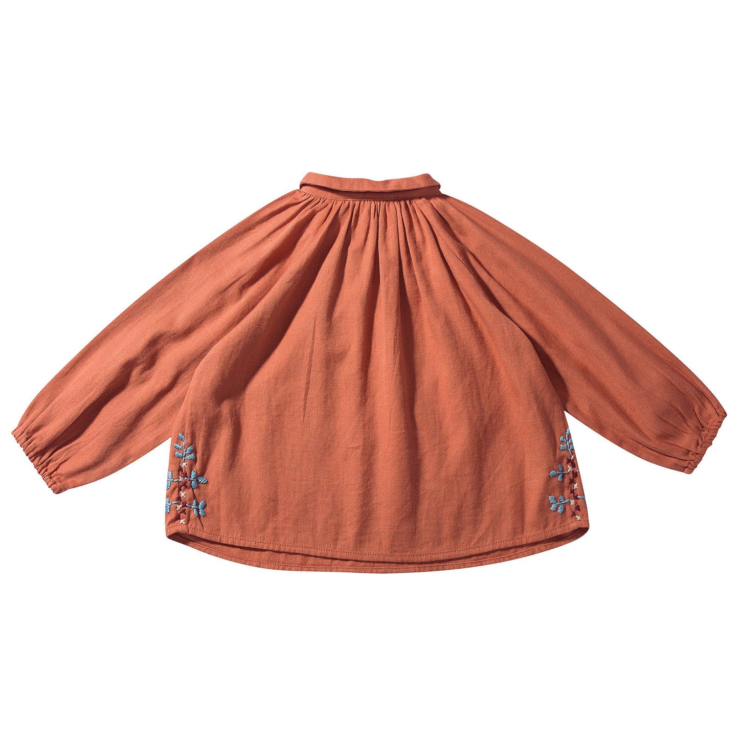 Baby Girls Orange Cotton Blouse