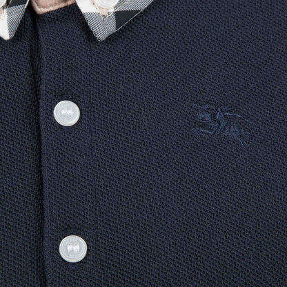 Baby Boys True Navy Cotton Polo Shirt