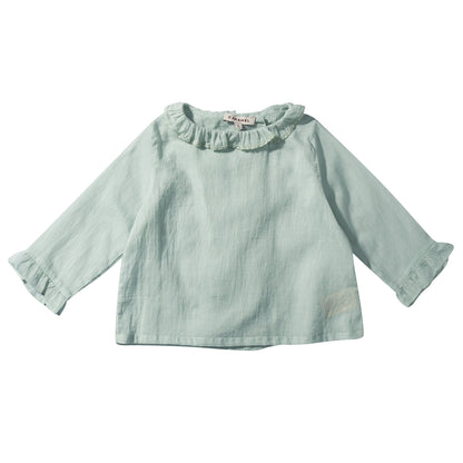 Baby Girls Pale Green Woven Top