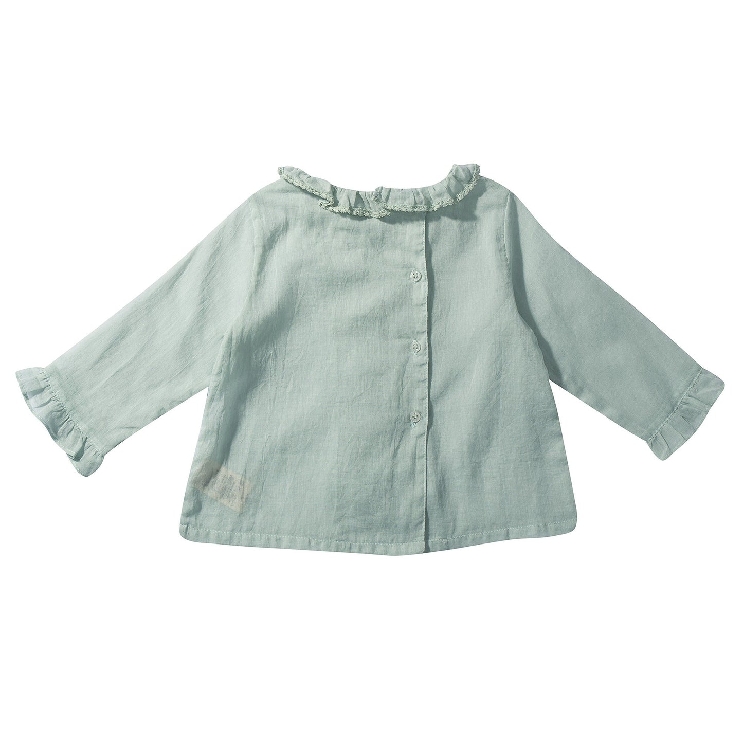 Baby Girls Pale Green Woven Top