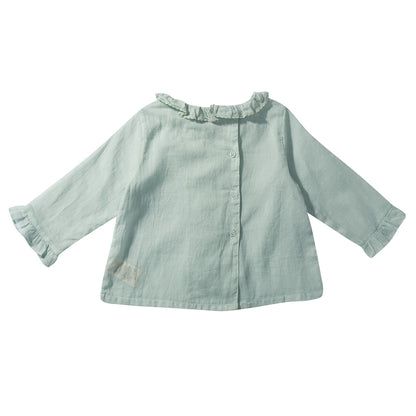 Baby Girls Pale Green Woven Top