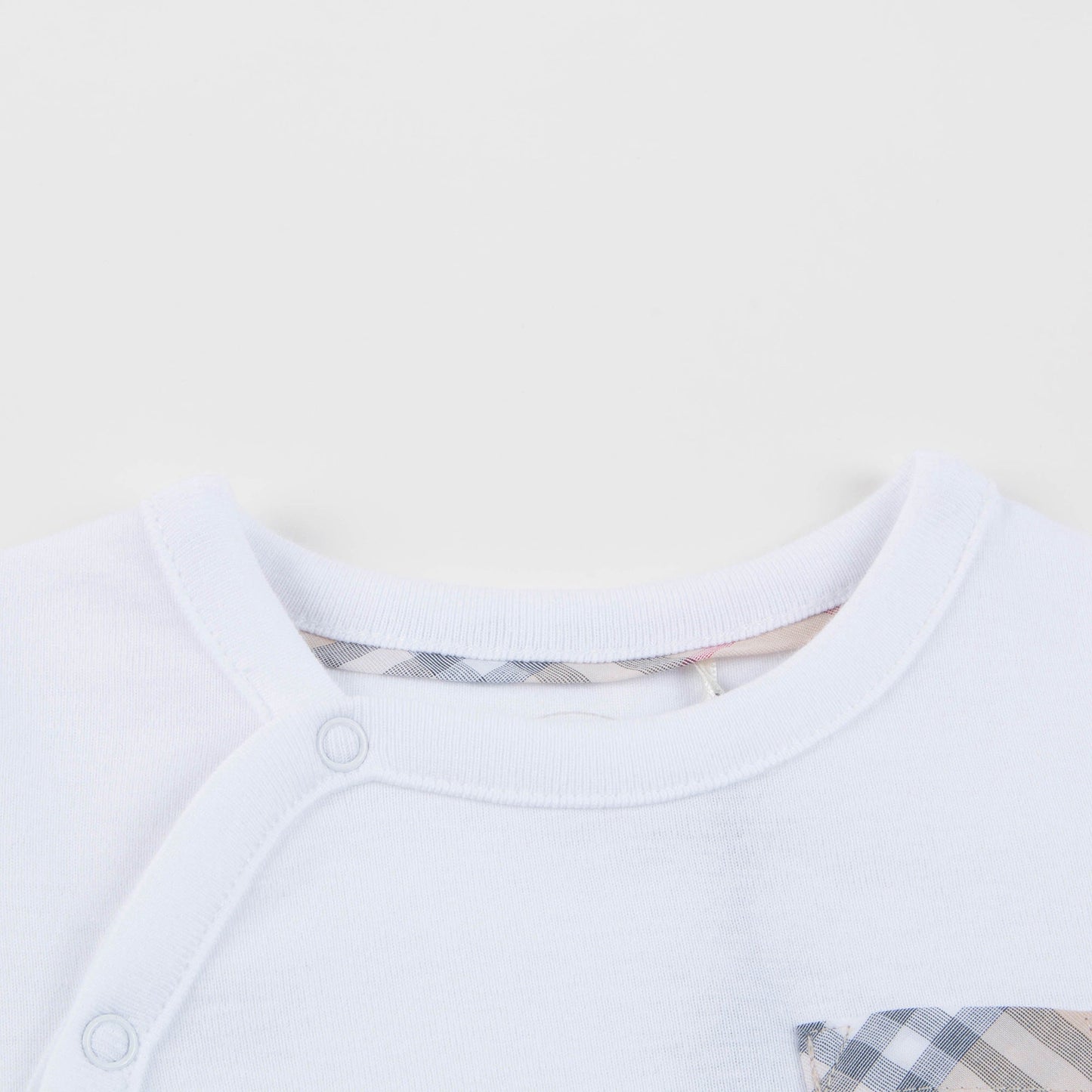 Baby White Cotton Babysuit Set