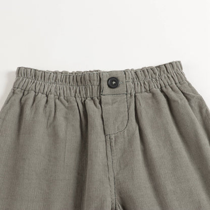 Boys & Girls Light Green Cotton Shorts
