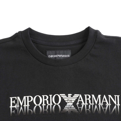 Boys Black Logo Cotton Shirt