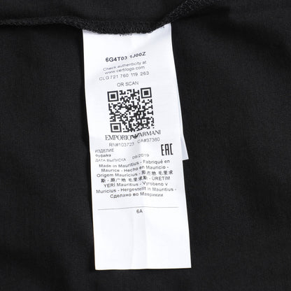 Boys Black Logo Cotton Shirt
