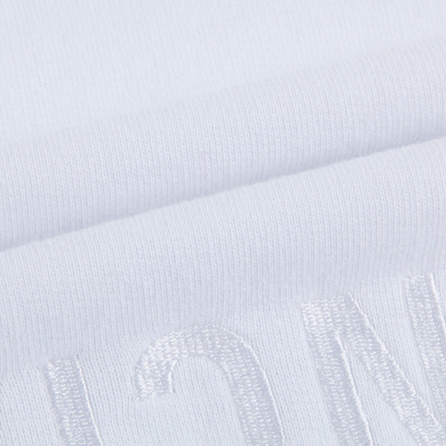 Girls & Boys White Logo Cotton Sweatshirt