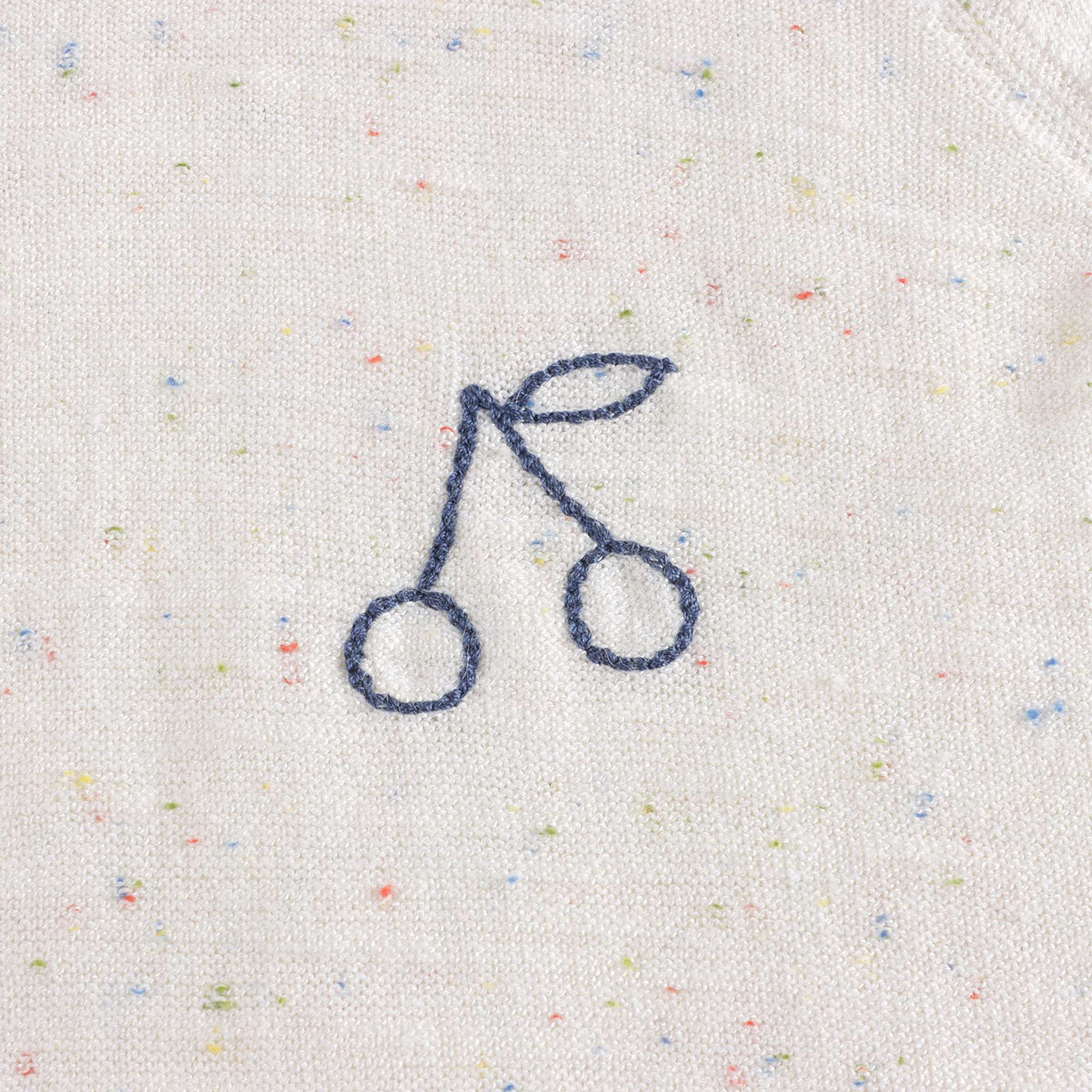Girls White Logo Sweater
