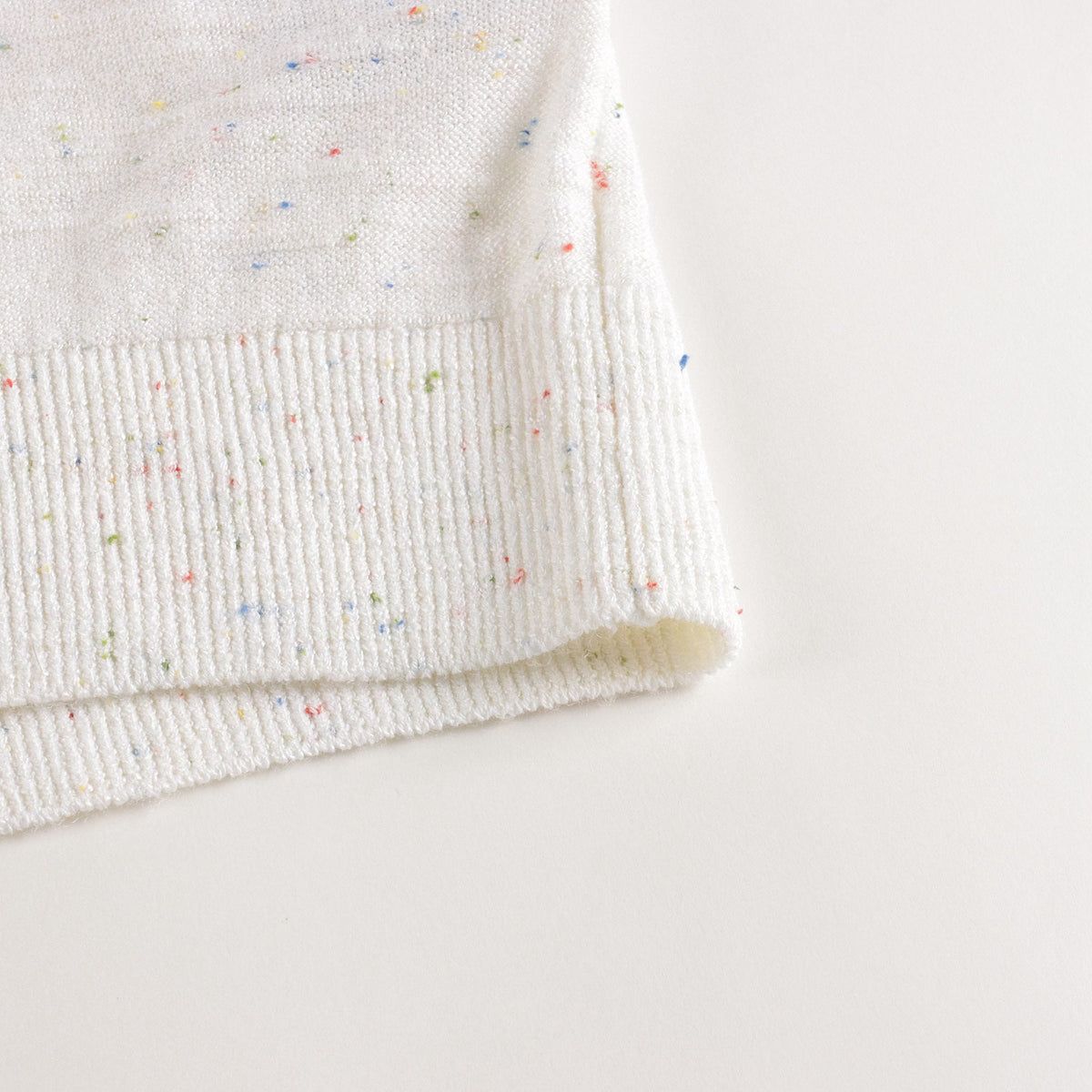 Girls White Logo Sweater