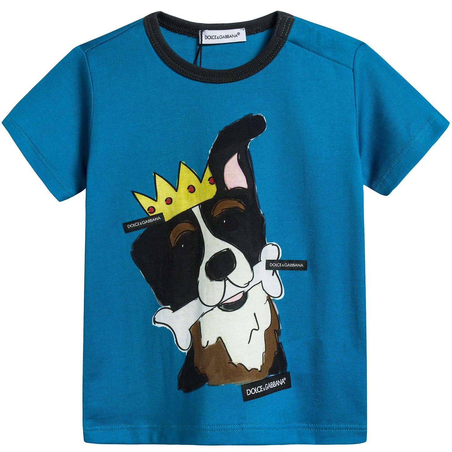 Baby Boys Blue "Dog" Cotton T-shirt