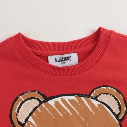 Boys & Girls Red Logo Cotton Top