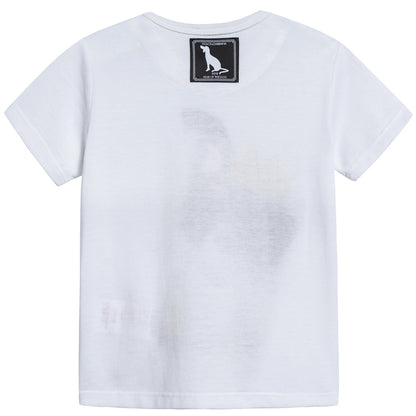 Baby White "Dog" Cotton T-shirt