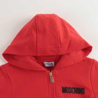 Baby Boys & Girls Red Zip Hooded Sweatshirt