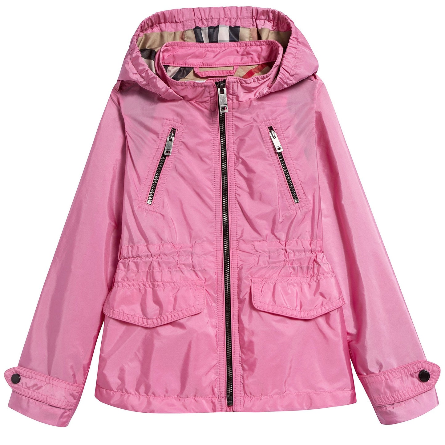 Girls Peony Pink Polyamide Outerwear