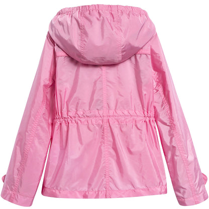 Girls Peony Pink Polyamide Outerwear