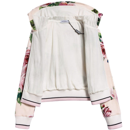 Girls Beige Rose Cotton Set