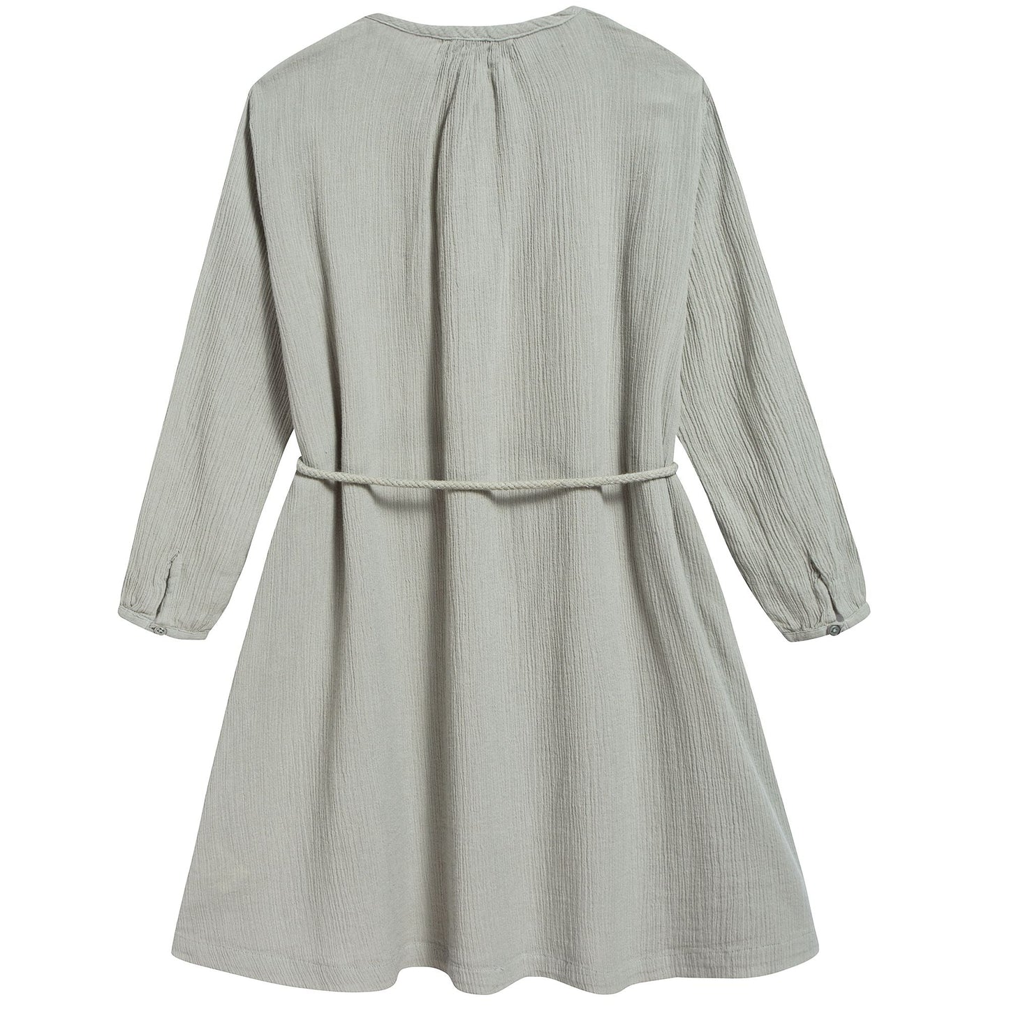 Girls Egret Cotton Woven Dress
