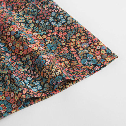 Girls Color Flower Printed Cotton Blouse
