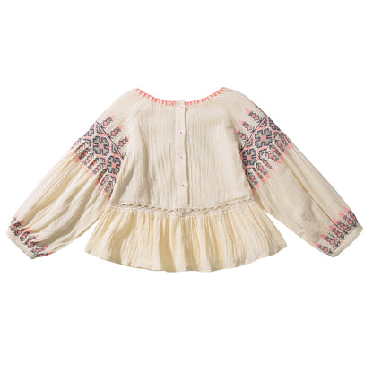 Girls Beige "Nya" Blouse