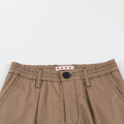 Boys Beige Cotton Trousers