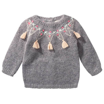 Girls Grey "Edgard" Sweater