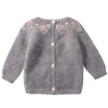 Girls Grey "Edgard" Sweater