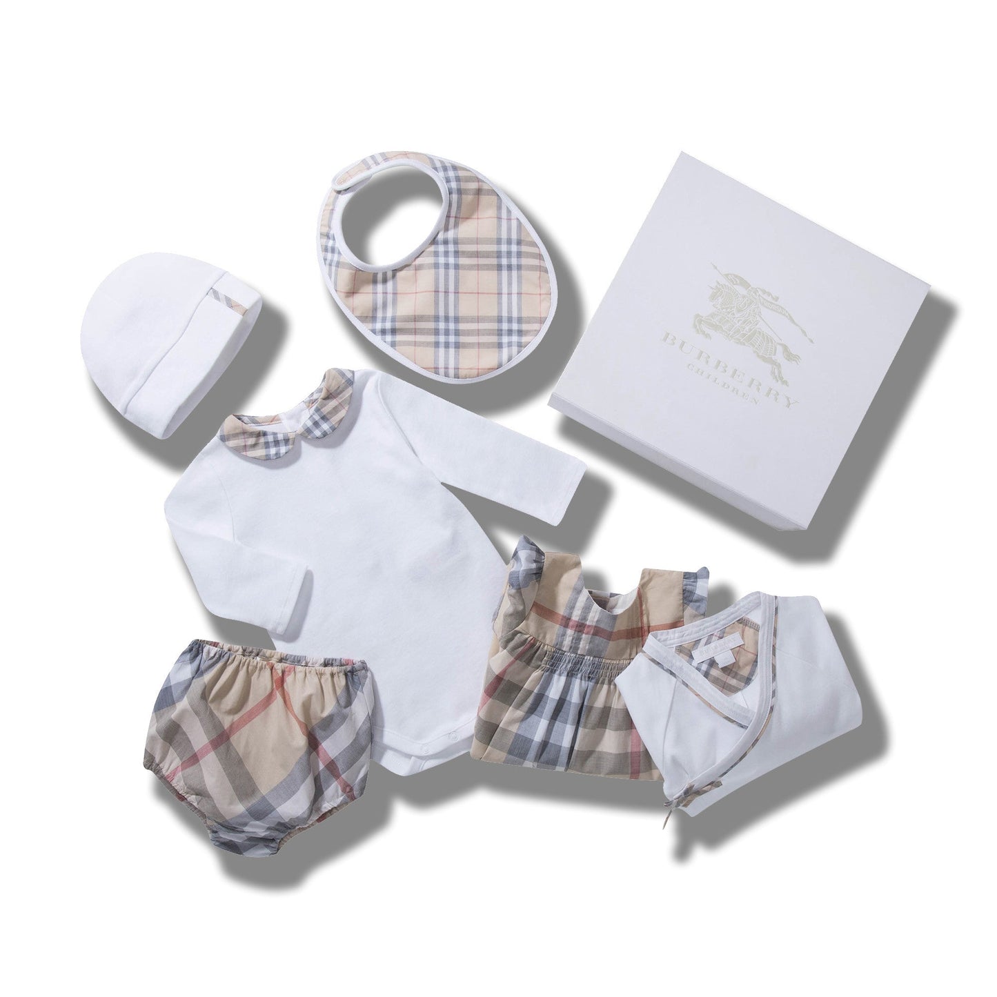Baby Girls Cotton Blend Three-piece Gift Set