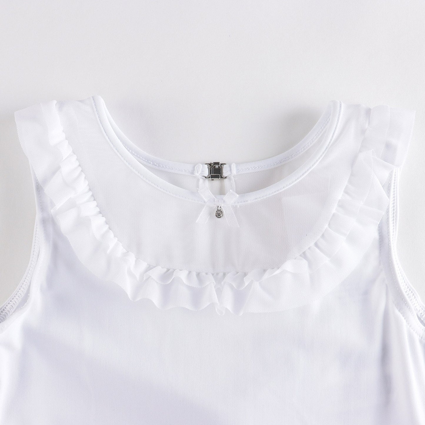 女童白色芭蕾舞连体衣