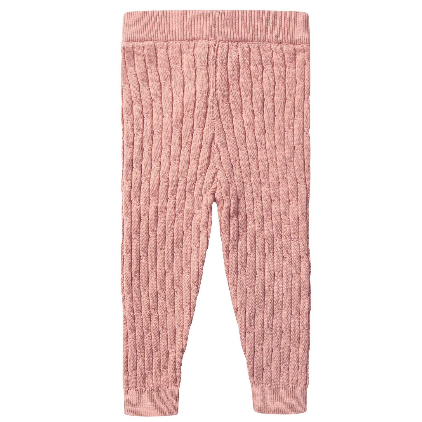 Girls Pink Cotton Leggings